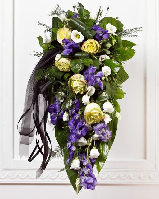 Funeral Bouquet with Ribbon