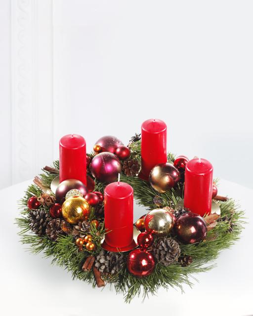 Christmas Wreath with Candles