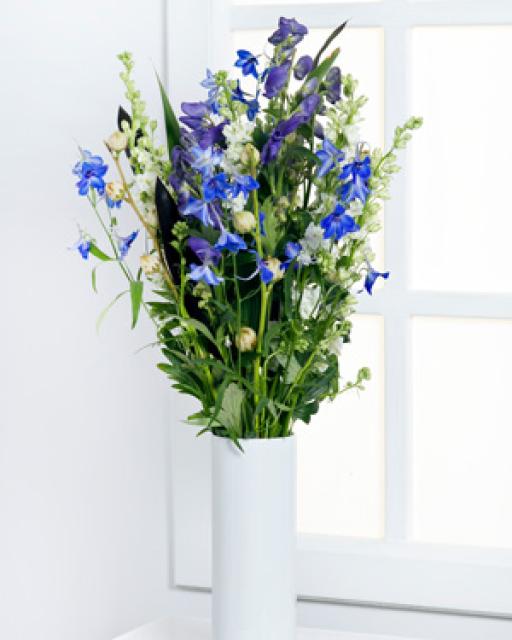 High Seasonal Bouquet in Blue Colors